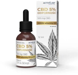 ACTIVLAB CBD 5% Odporność z witaminą D, 12ml