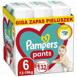 Pampers Pants 6 Rozmiar Pieluchomajtki Dla Dzieci 13-19kg