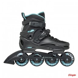 Rollerblade Rolki RB 80 W - Czarno/Jasno Niebieskie