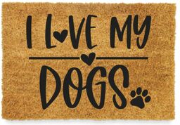 Wycieraczka kokosowa I LOVE MY DOGS