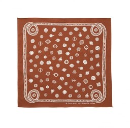 Snow Peak OG Cotton SP Dot Bandana pomarańczowa