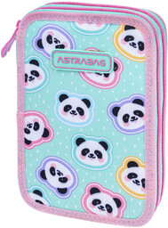 Piórnik rozkładany dla dziewczynki Astrabag Minty Pandas panda