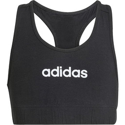 adidas Dziewczynki ESSENTIALS BRA TOP, black/white, 7-8 Years