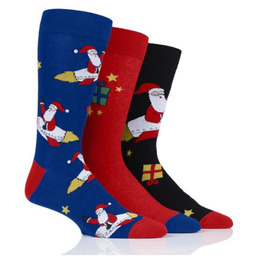 Wild Feet Męskie kolorowe skarpety - ODLOTOWY MIKOŁAJ