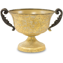 Donica osłonka doniczka wazon metalowy złoty 18x27x20 115955