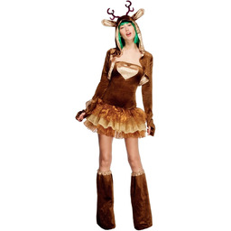 Fever Reindeer Costume, Tutu Dress (S)