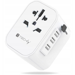 Adapter Podróżny Sieciowy Eu/uk/usa Ładowarka Usb