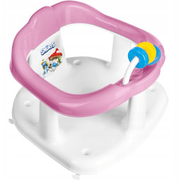 Krzesełko do kąpieli zabawki, różowy biały Smerfy