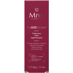 Miya Cosmetics myAGEblocker, odżywczy krem regenerujący do twarzy,