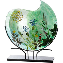 Szklany wazon podłogowy Wild Flowers ze szkła -