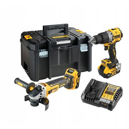 Zestaw Wkrętarka DCD805+SZLIFIERKA Kąt. DCG405 18V 2*5.0AH DCK2026P2