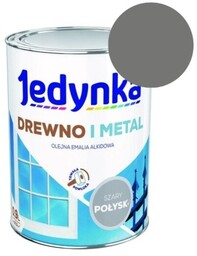 JEDYNKA Emalia Drewno i Metal szary połysk 0,9L