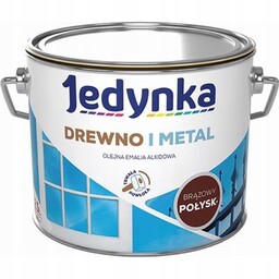 Farba do drewna i metalu Brązowa 2,5L Połysk
