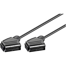 Goobay 11702 SCART kabel przyłączeniowy, niklowany, średnica 7