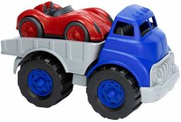 Samochód ciężarowy z wyścigówką, GTFLRA1481-Green Toys, pojazdy
