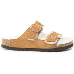 Kapcie Birkenstock Arizona Fur 1001135 Brązowy