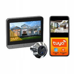 Wizjer do drzwi judasz z ekranem kamerą Full