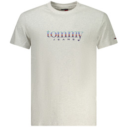 TOMMY HILFIGER MĘSKA KOSZULKA Z KRÓTKIM RĘKAWEM SZARA