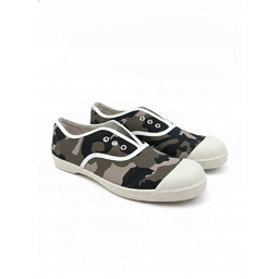 Bensimon Trampki Chłopięce Wsuwane Wzór Moro Na Białej