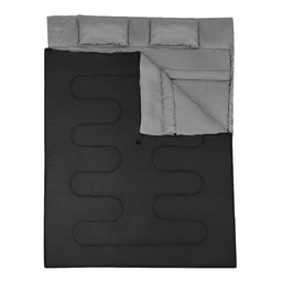 Śpiwór podwójny z poduszkami OP3650BK 150 cm x
