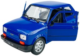 Welly Fiat 126P Niebieski 1:21 Samochód Nowy Metalowy