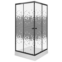Kabina natryskowa Pixel SQ 90 BL z brodzikiem