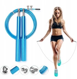 Skakanka Stalowa Z Łożyskami Regulacja Crossfit