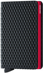 Mały portfel RFID Slimwallet Secrid Cubic - black/red