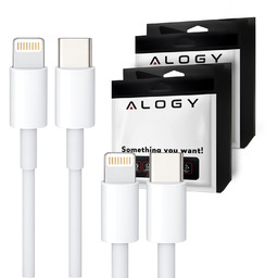 2x Kabel 2m USB-C do Lightning Alogy Fast