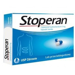 Stoperan 2mg - Lek na biegunkę,18 kapsułek