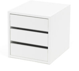 Wkład z 3 szufladami FLEXUS/NOMAD, 375x360x410 mm, biały