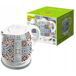 Czajnik ceramiczny kolorowy wzór 1200W stylowy ceramika