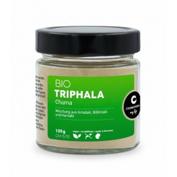 EKO Triphala Churna 120g Cosmoveda (nowe szklane opakowanie)