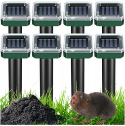 8x Odstraszacz Solarny Na Krety Gryzonie Myszy Nornice