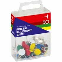 Pinezki metalowe kolorowe GRAND 50szt. /110-1115/