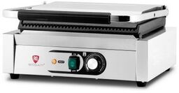 GRILL ELEKTRYCZNY KONTAKTOWY PŁYTA RYFLOWANA RESTO QUALITY 2,2