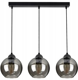 Szklana Lampa Wisząca Sufitowa Żyrandol Kule Led