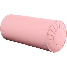 Poduszka wałek z zakładkami, pudrowy róż, Ø20 x