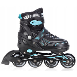 Rolki Regulowane Croxer Optima Black/Mint 35-38 Kauczuk