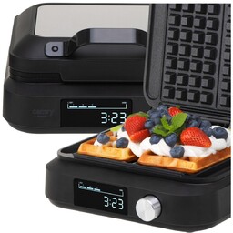 Gofrownica 2200W na 2 gofry XXL Timer Głębokie