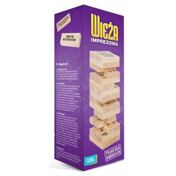 ALBI Gra zręcznościowa Jenga Imprezowa Wieża 80284 18+