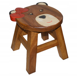 Drewniay Taboret stołek dla dziecka drewno akacjowe tekowe