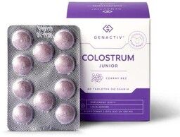 GENACTIV Colostrum Junior Czarny Bez, 60tabl.