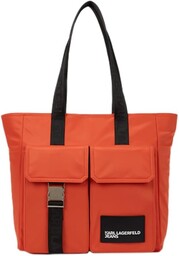 Karl Lagerfeld Jeans Utility Nylon Tote, Women, Red,