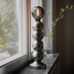 Markslöjd Lampa stołowa Gong, chromowy / srebrny, salon