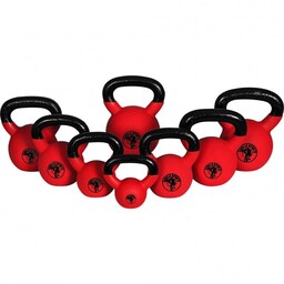 Zestaw Gorilla Sports kettlebell z gumową powłoką 40