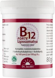 Dr. Jacob''s B12 Liposomalna Forte, proszek podjęzykowy, smak