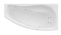 Roca Nicole wanna 160x80cm prawa z hydromasażem Smart