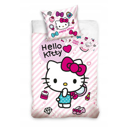 Pościel bawełniana Hello Kitty 140x200 cm