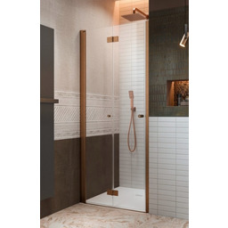 Radaway Nes Brushed Copper Dwb drzwi wnękowe 80cm